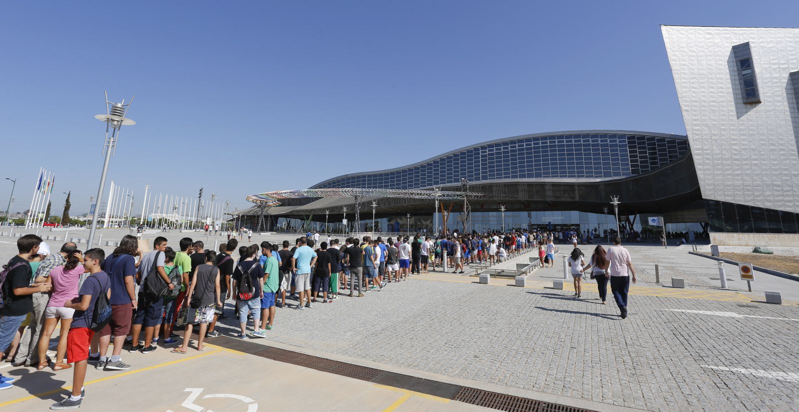 Colas para un festival de videojuegos celebrado en Málaga.