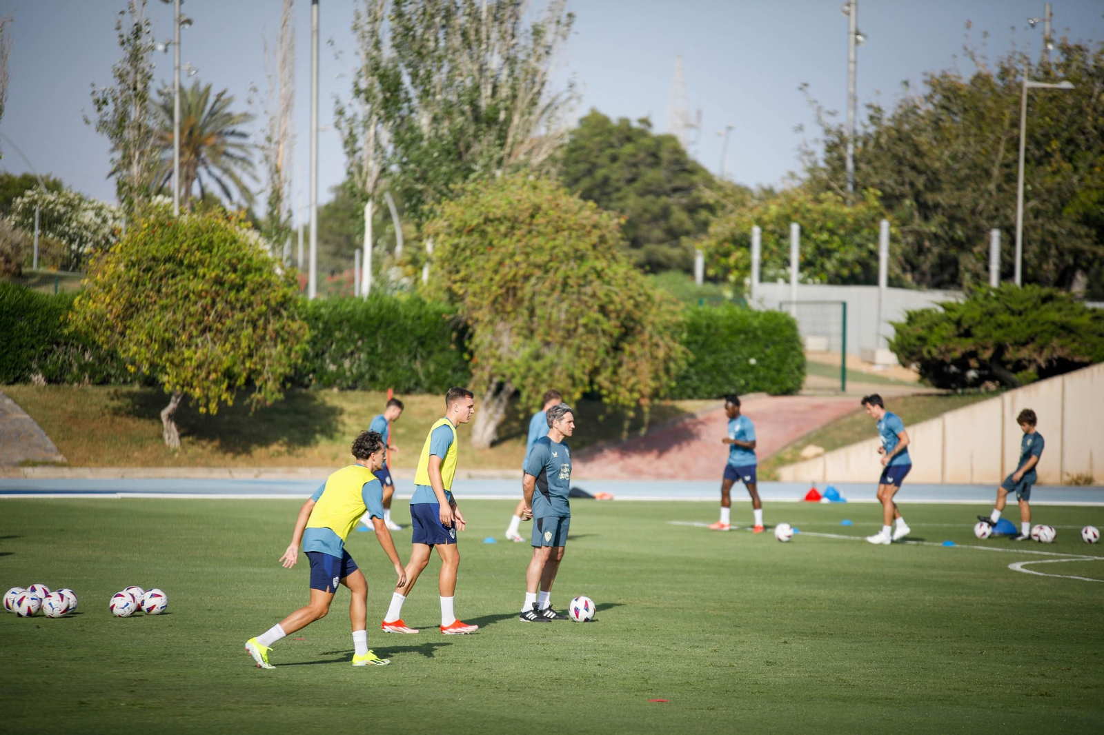 Primer entrenamiento pretemporada del Almería, en imágenes