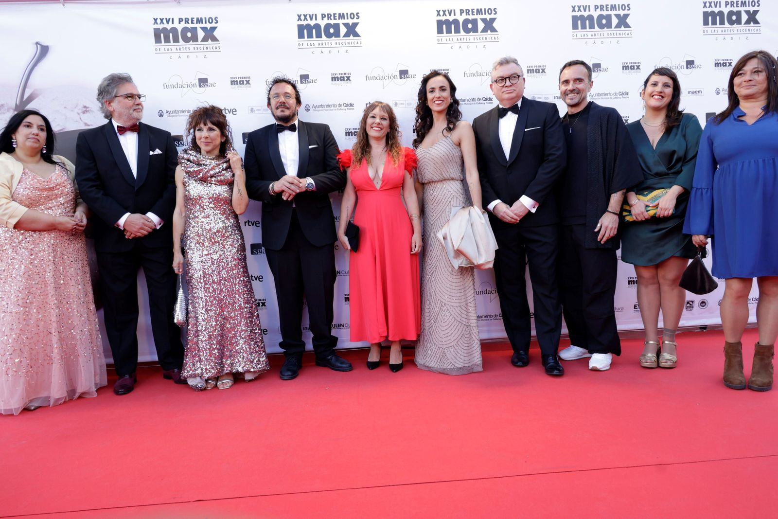 El alcalde y su equipo de gobierno casi al completo, en la gala de los premios Max.