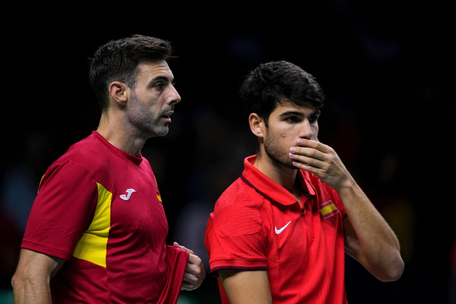 Las fotos de la derrota de España en el dobles ante Países Bajos