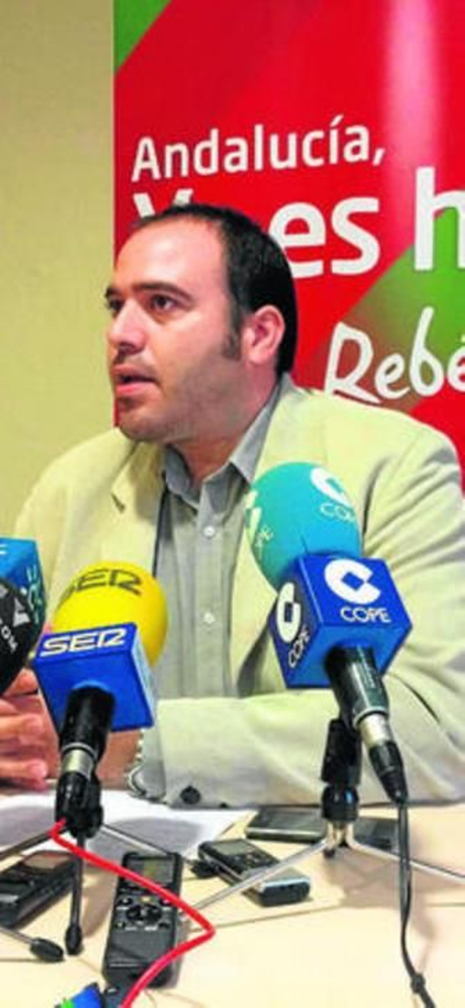 Galileo Florido, durante la rueda de prensa de ayer.