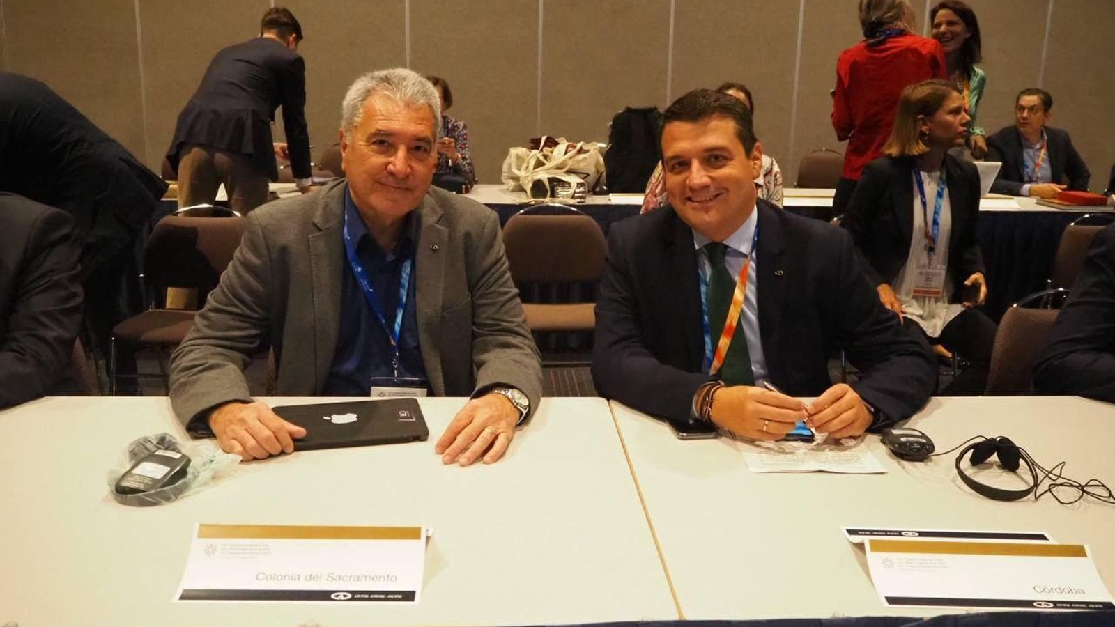 El alcalde, en el congreso mundial en Quebec. El alcalde, en el congreso mundial en Quebec.