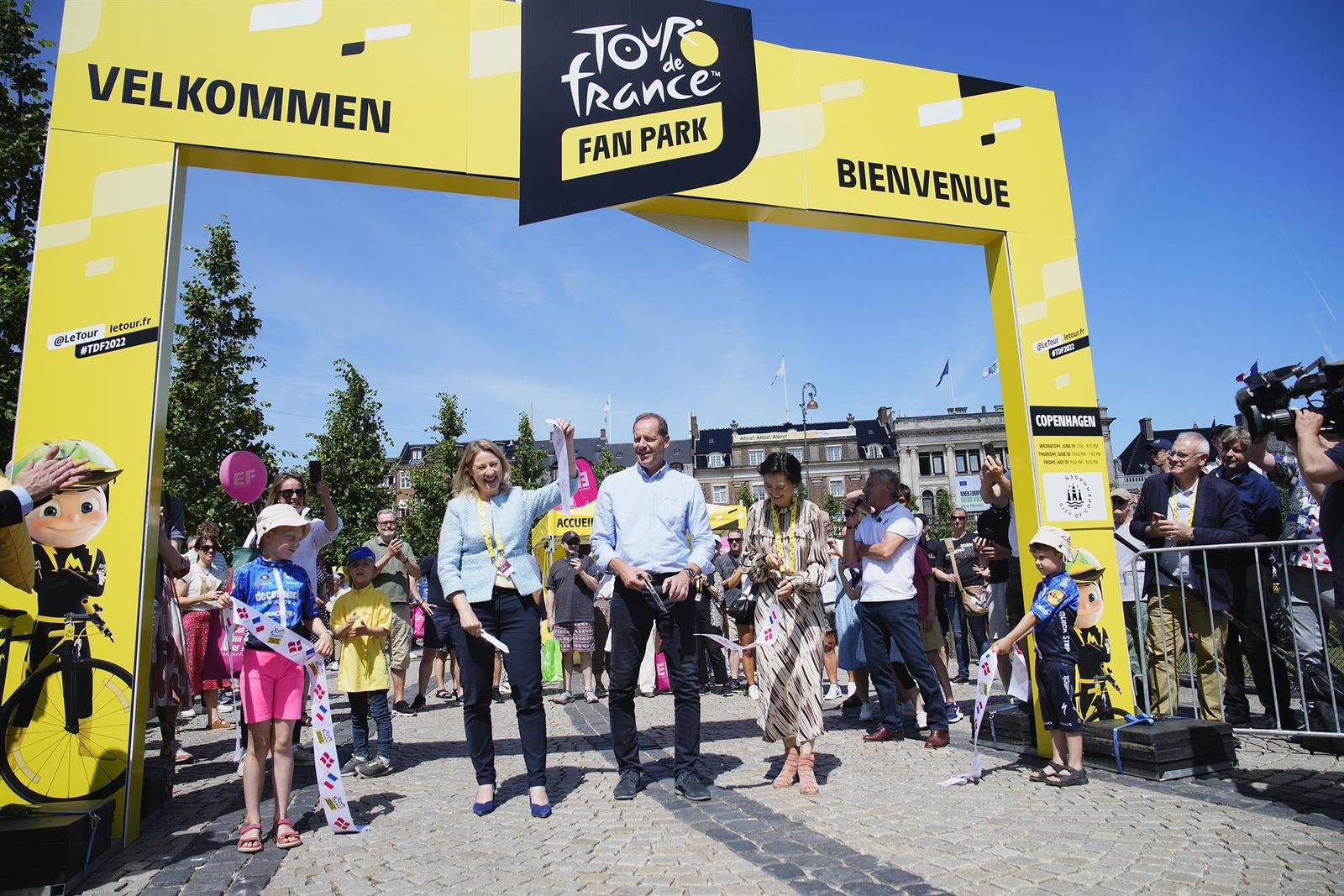 Preparativos en Copenhague para el comienzo de la carrera de este 2022