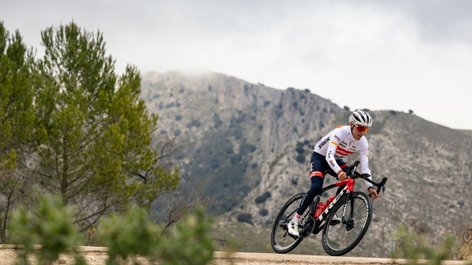 El joven ciclista Juanpe López durante un entrenamiento.