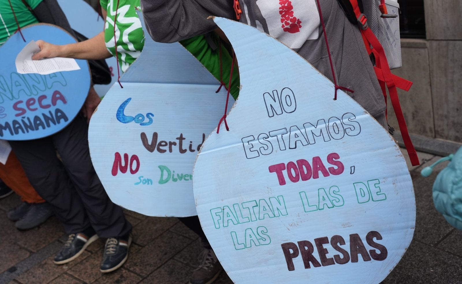 La manifestación  por el agua de Ecologistas, en imágenes