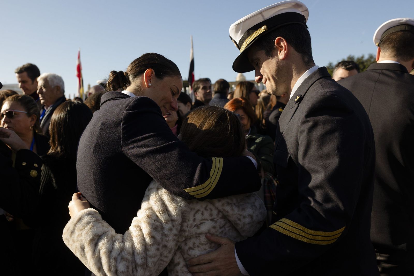 Las imágenes de la despedida del Juan Sebastián de Elcano