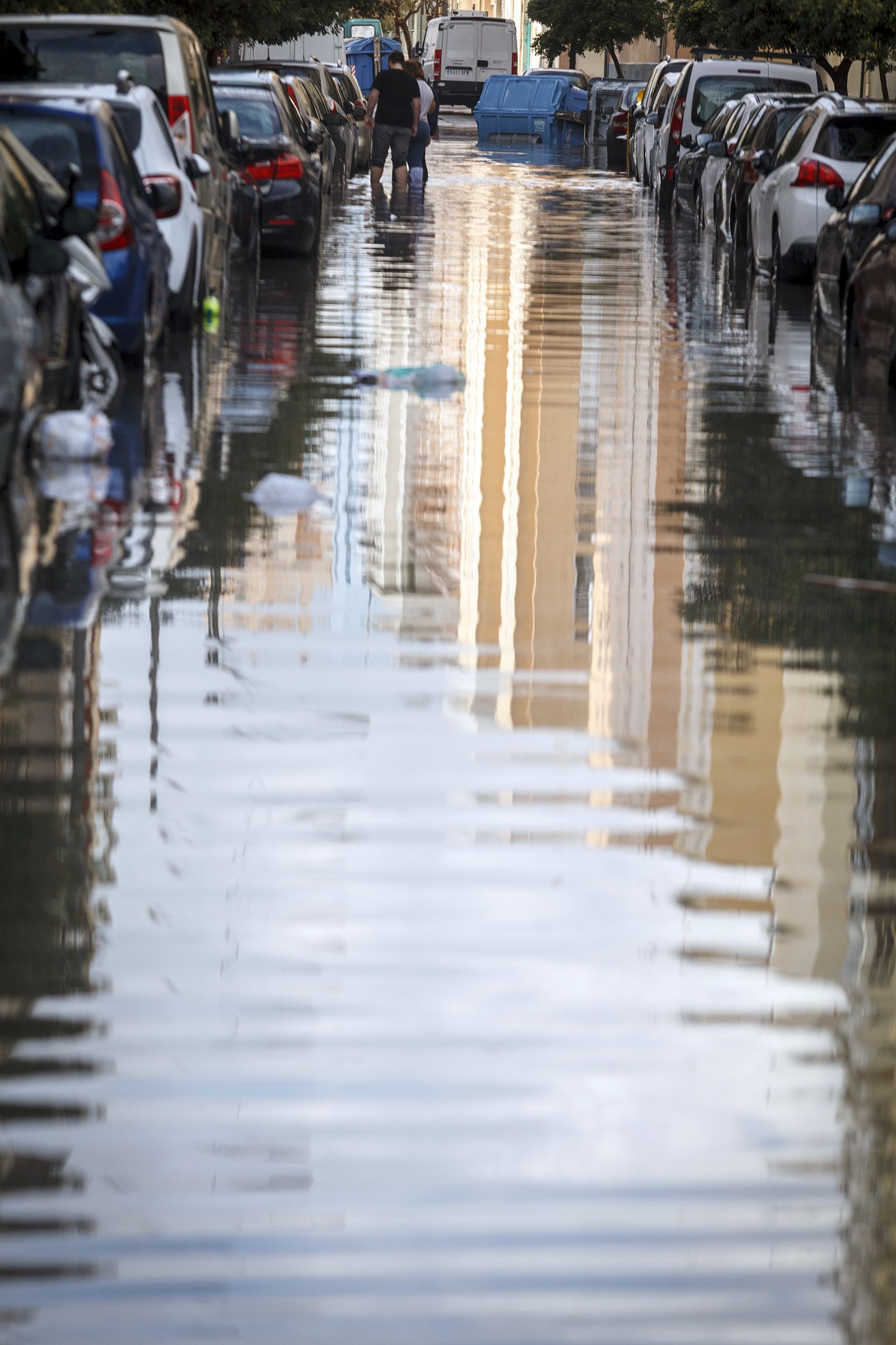 Los efectos de la tromba de agua en Cádiz