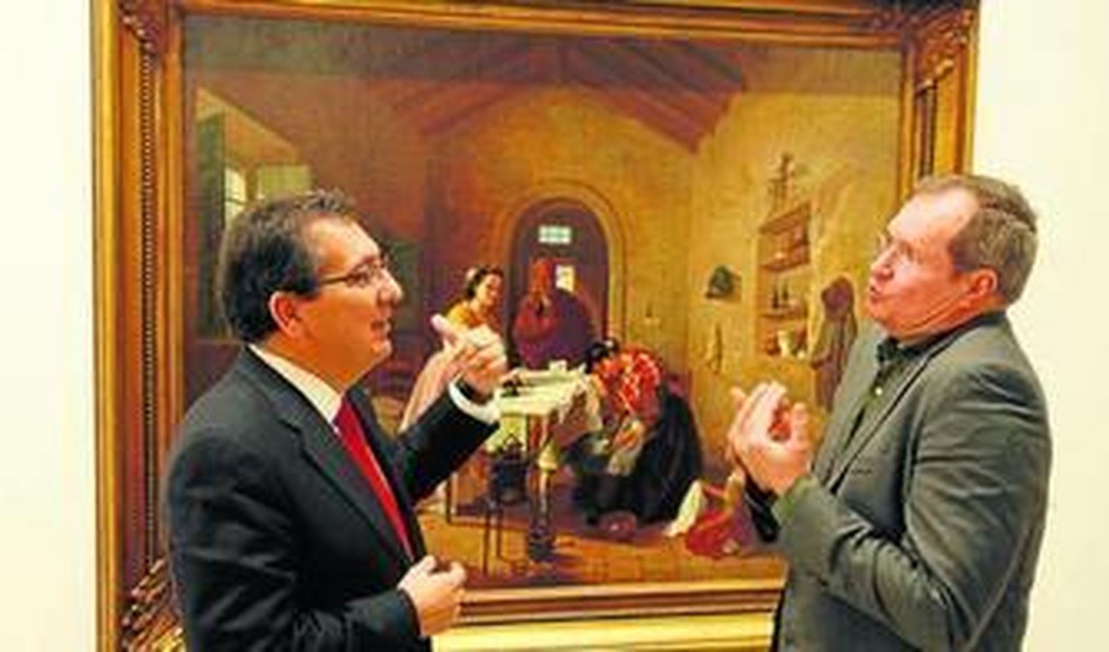 Antonio Pulido y Juan Fernández Lacomba analizan la crítica social implícita en la obra 'Las planchadoras' de Cabral Bejarano.