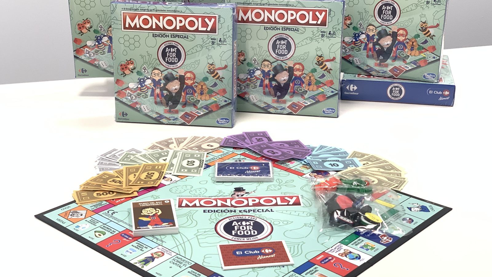 Foto prensa tablero Monopoly Carrefour