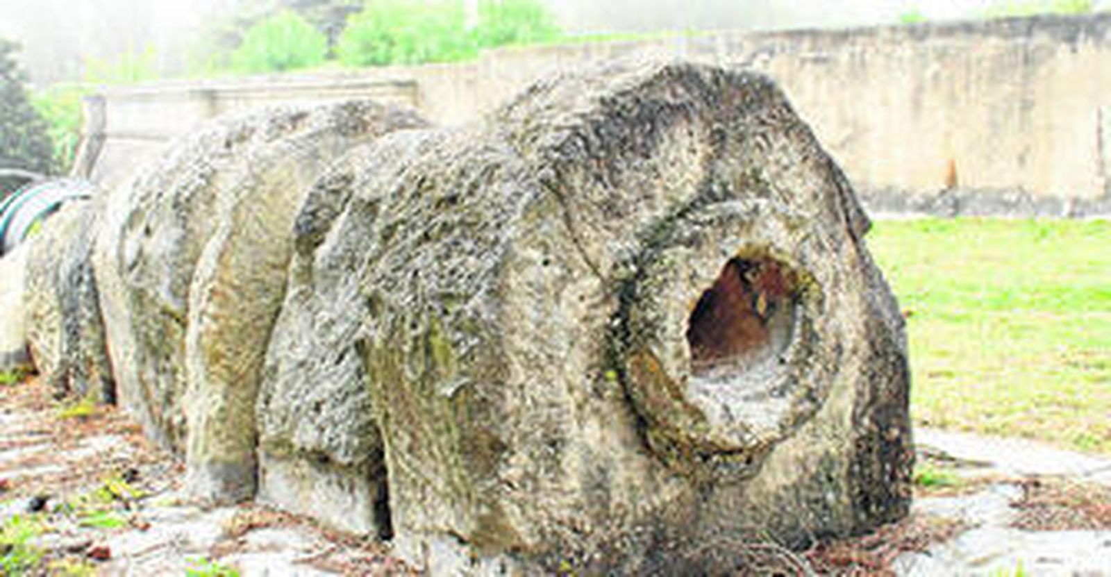 Atanores utilizados en el acueducto de Gades. En su trazado por La Isla, se habría utilizado una estructura similar para transportar el agua hacia Cádiz.