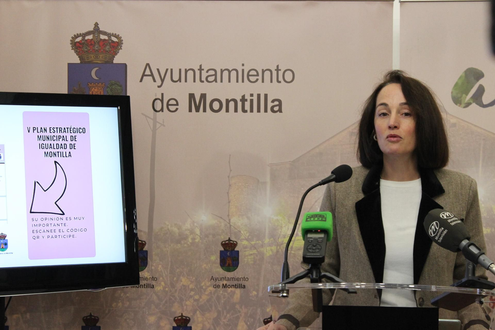 La edil Lidia Bujalance en la presentación.