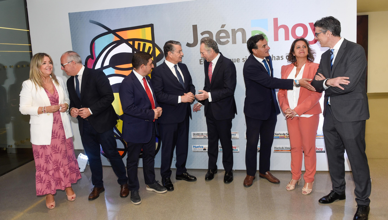 Acto de inauguración del nuevo periódico del Grupo Joly, Jaén hoy