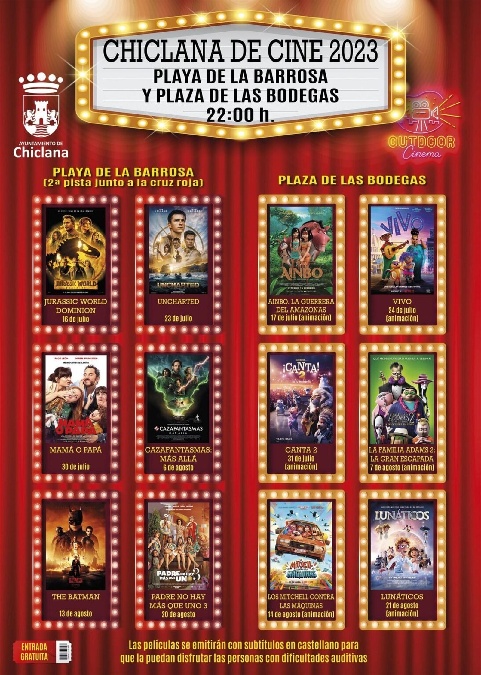 Cartel de Chiclana de Cine