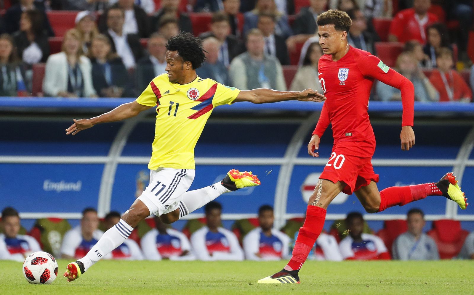 Las imágenes del Colombia-Inglaterra