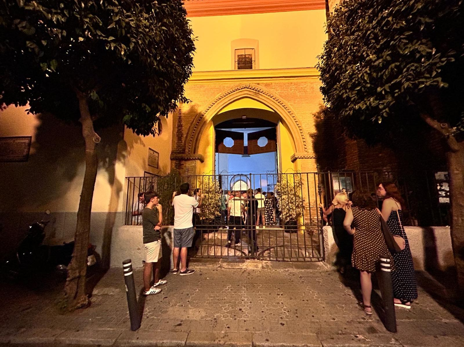 La parroquia de San Gil, durante la celebración del cabildo. La parroquia de San Gil, durante la celebración del cabildo.