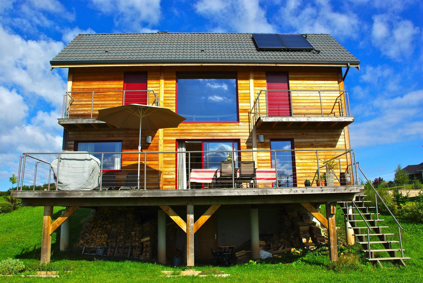 Una de las casas de intercambio.