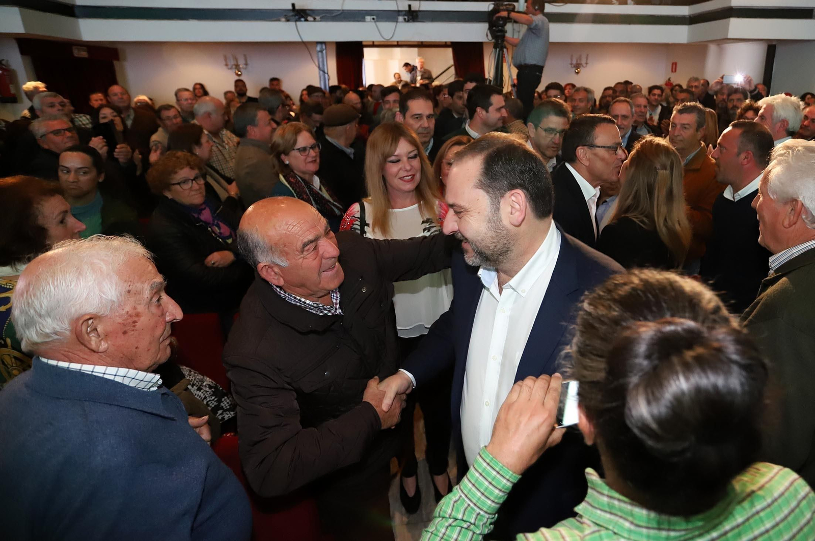 Imágenes del ministro José Luis Ábalos en San Juan del Puerto