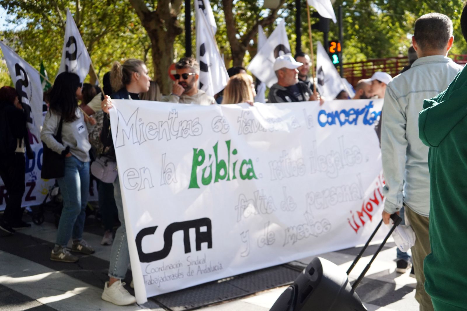 Manifestación por la educación pública de calidad en Granada