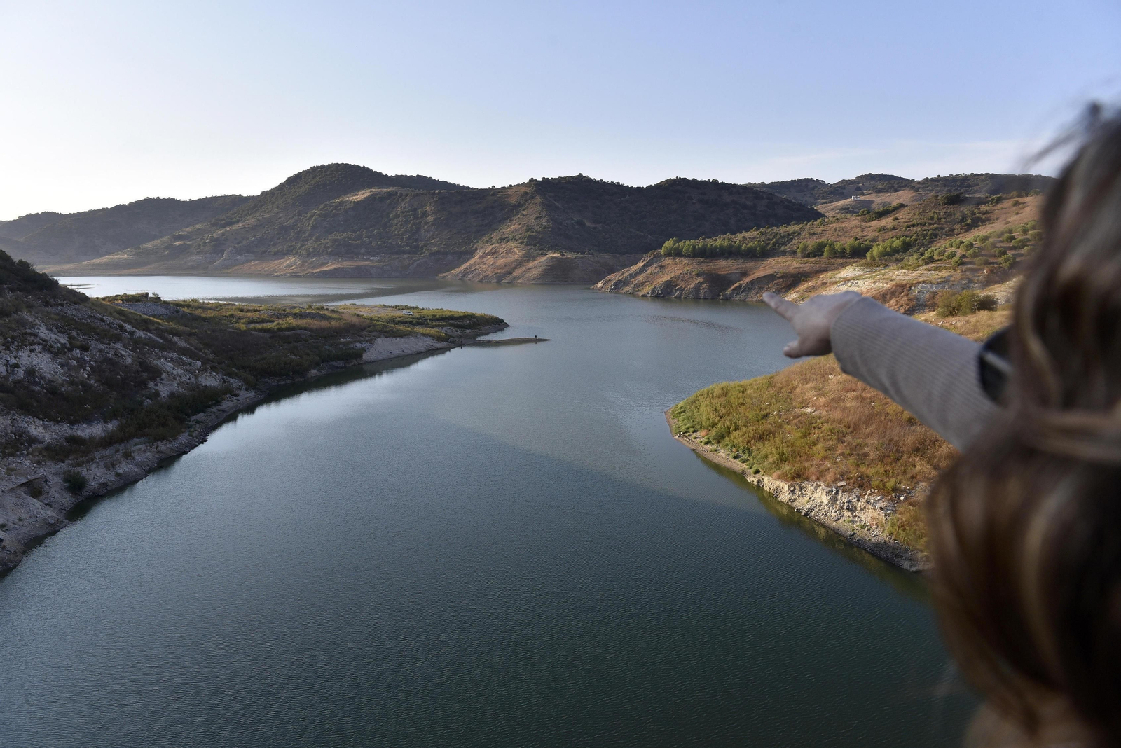 El pantano de La Puebla de Cazalla, destinado al riego, en una imagen de archivo.