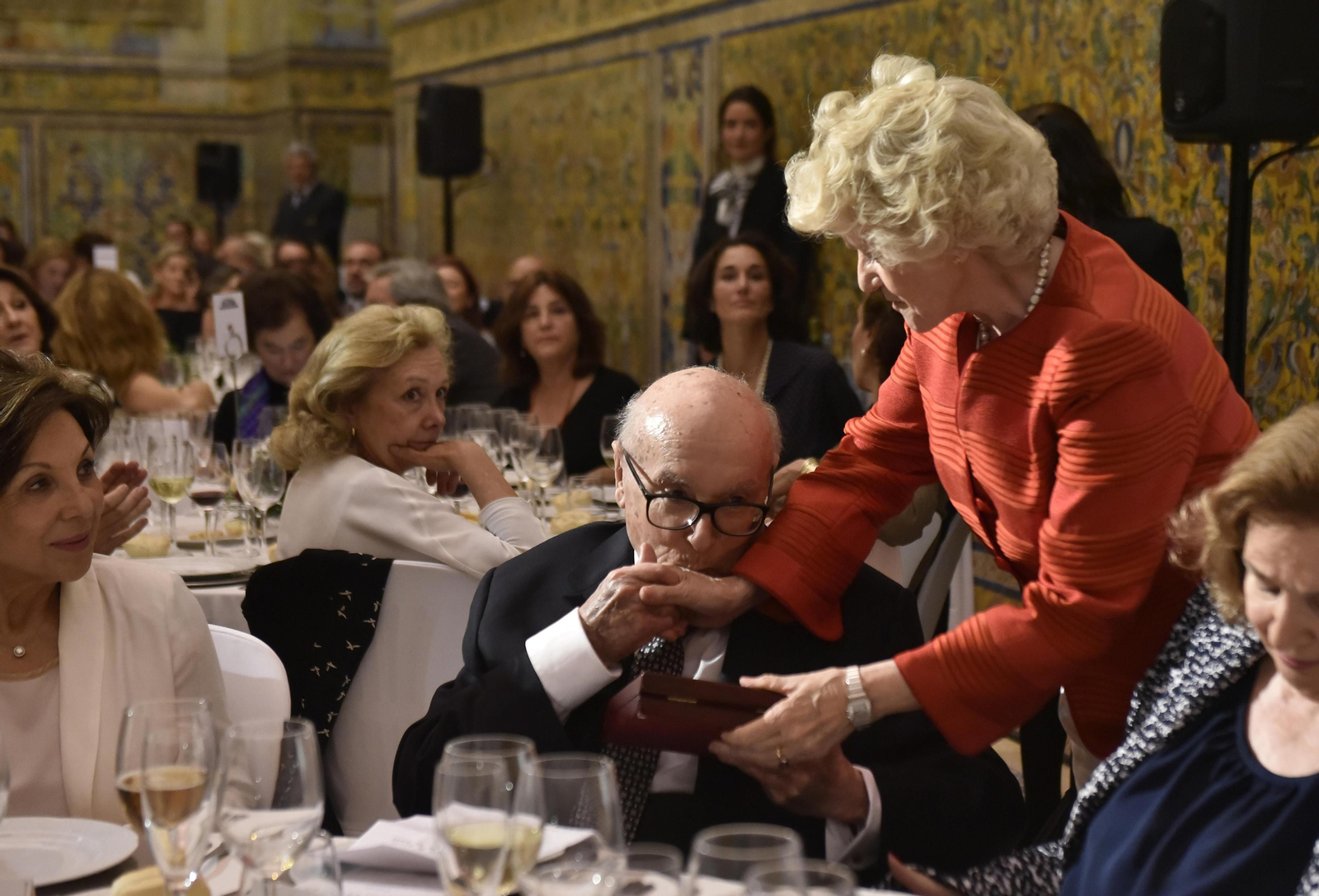 Los asistentes al VII Premio Manuel Clavero