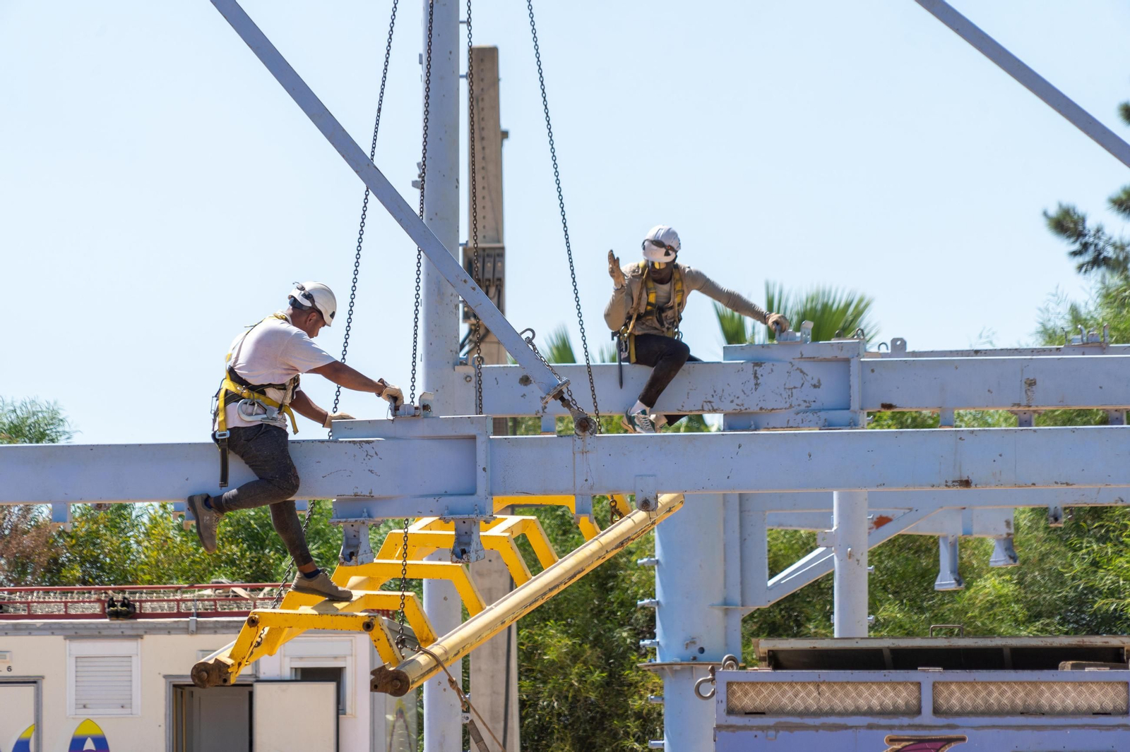 Imágenes de las Fiestas Colombinas días antes de su inauguración