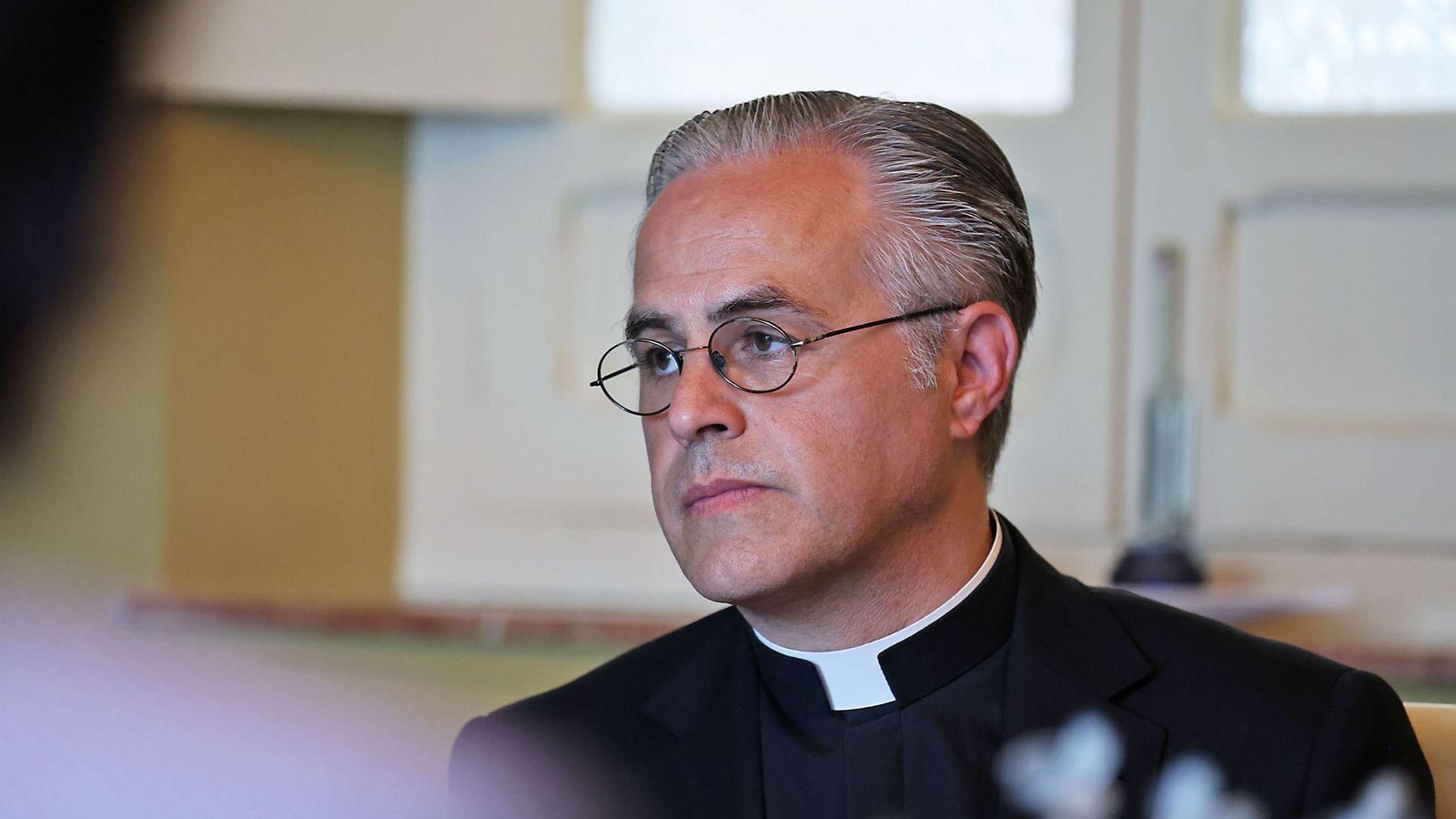 Francisco Feria en la celebración de la Tertulia Cofrade "El Aguaó" de Huelva Información