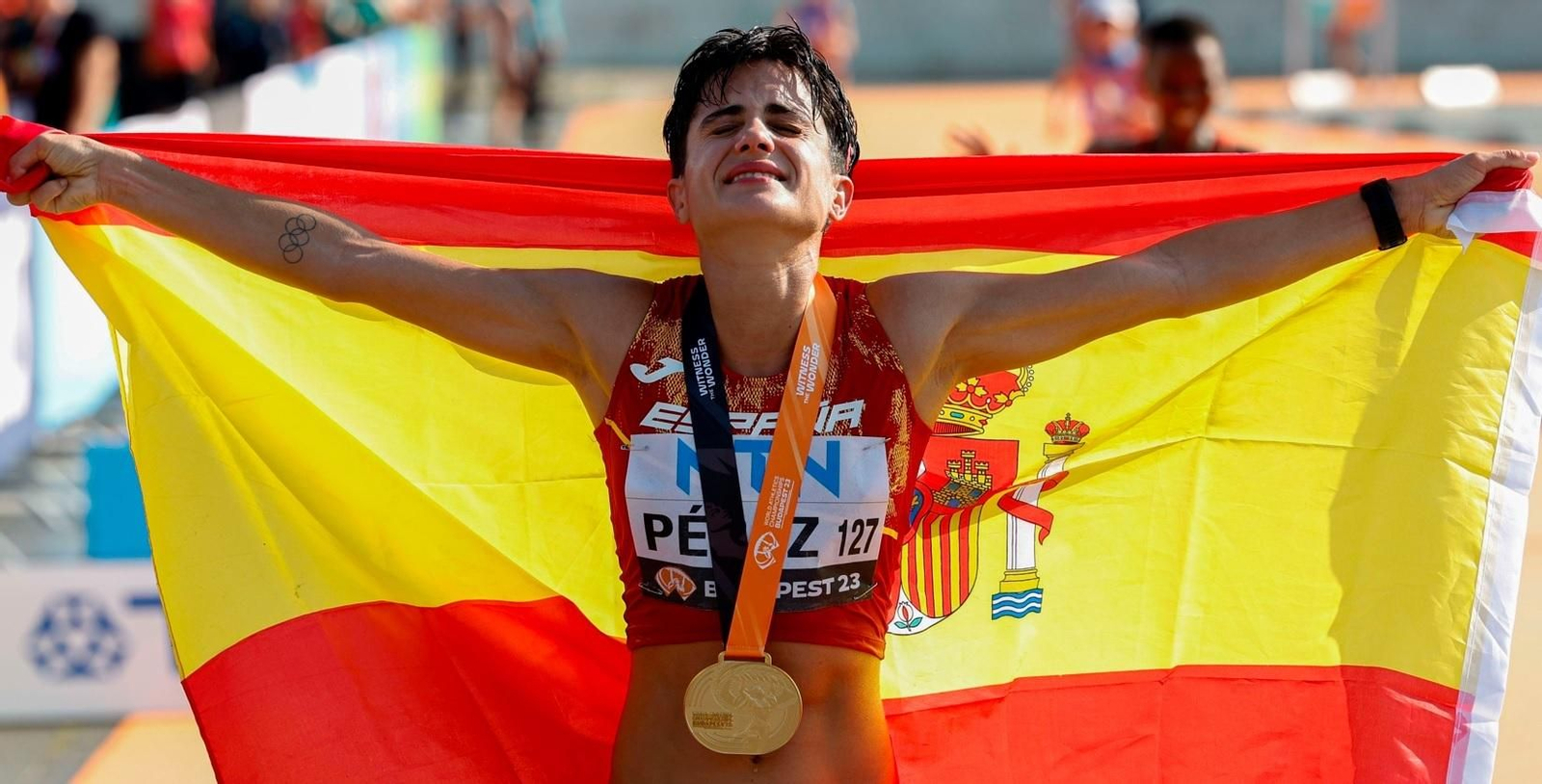María Pérez, campeona del mundo de 20 kilómetros marcha