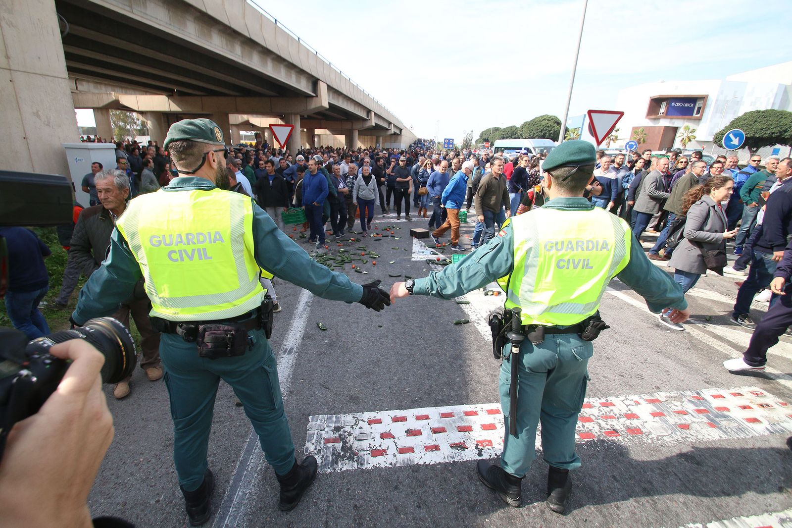 Las imágenes de la manifestación de agricultores