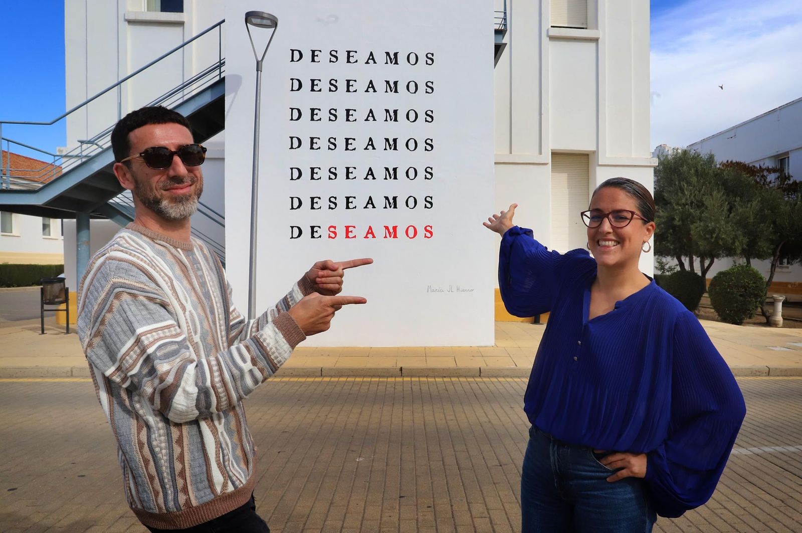Wild Welva y María JL Hierro inauguran las nuevas intervenciones de Arte urbano en el Campus del Carmen, en imágenes