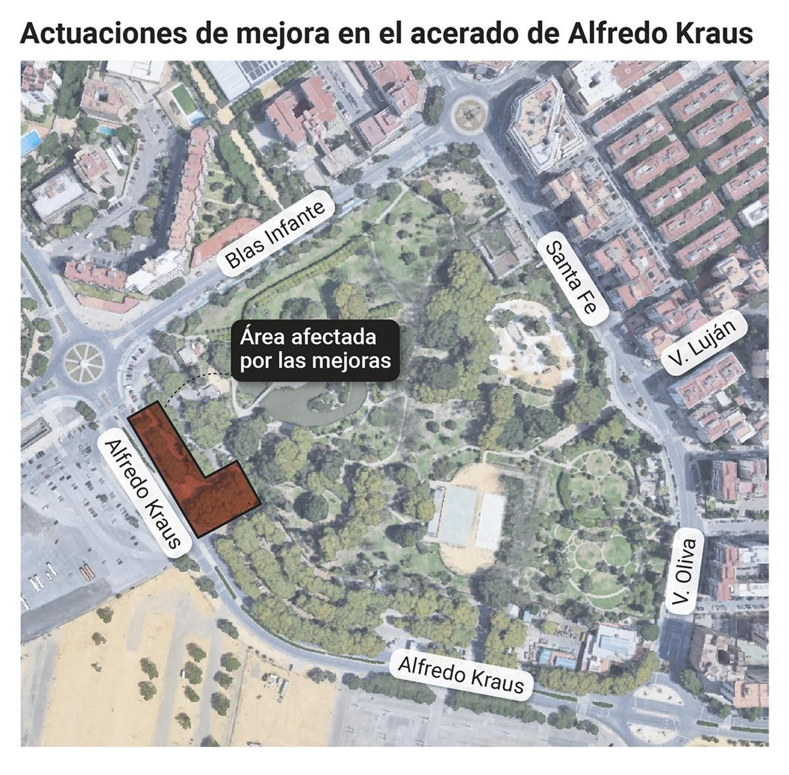 Actuaciones de mejora en el acerado de Alfredo Krauss