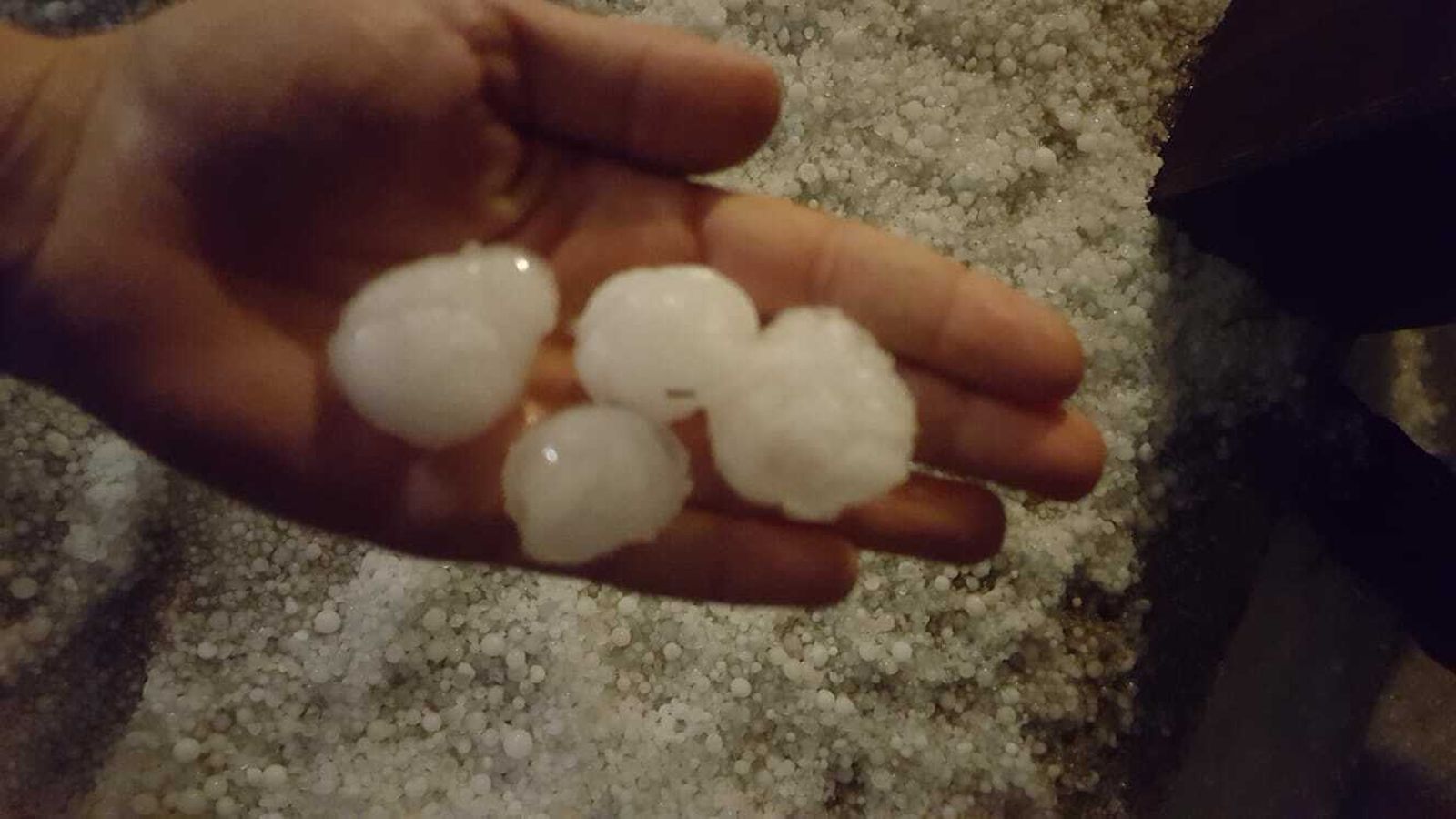 Las fotos de la granizada en Mijas
