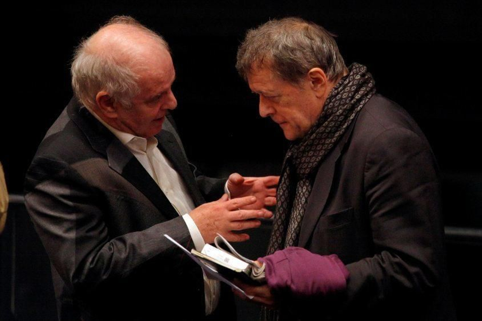 Daniel Barenboim y Patrice Chéreau en la Staatsoper de Berlín