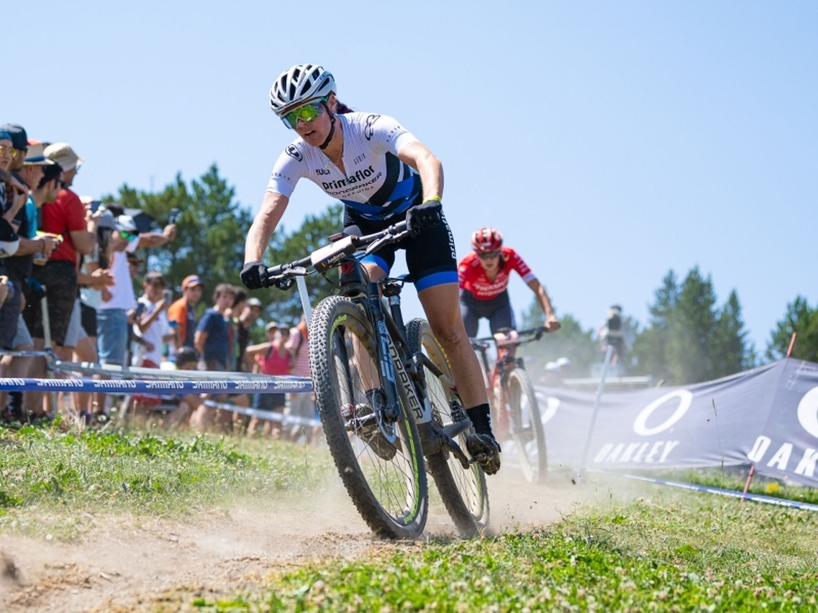 La ciclista del Primaflor, en un momento de la prueba