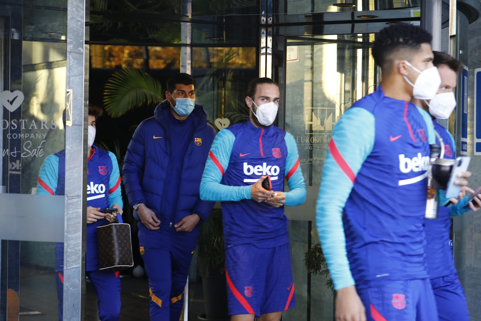 El Barça ya prepara la Supercopa en Córdoba, en imágenes