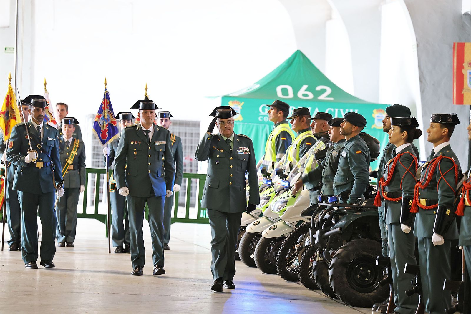 Imágenes de la jura del cargo de Julio Serrano Checa como Jefe de la Comandancia de la Guardia Civil de Huelva