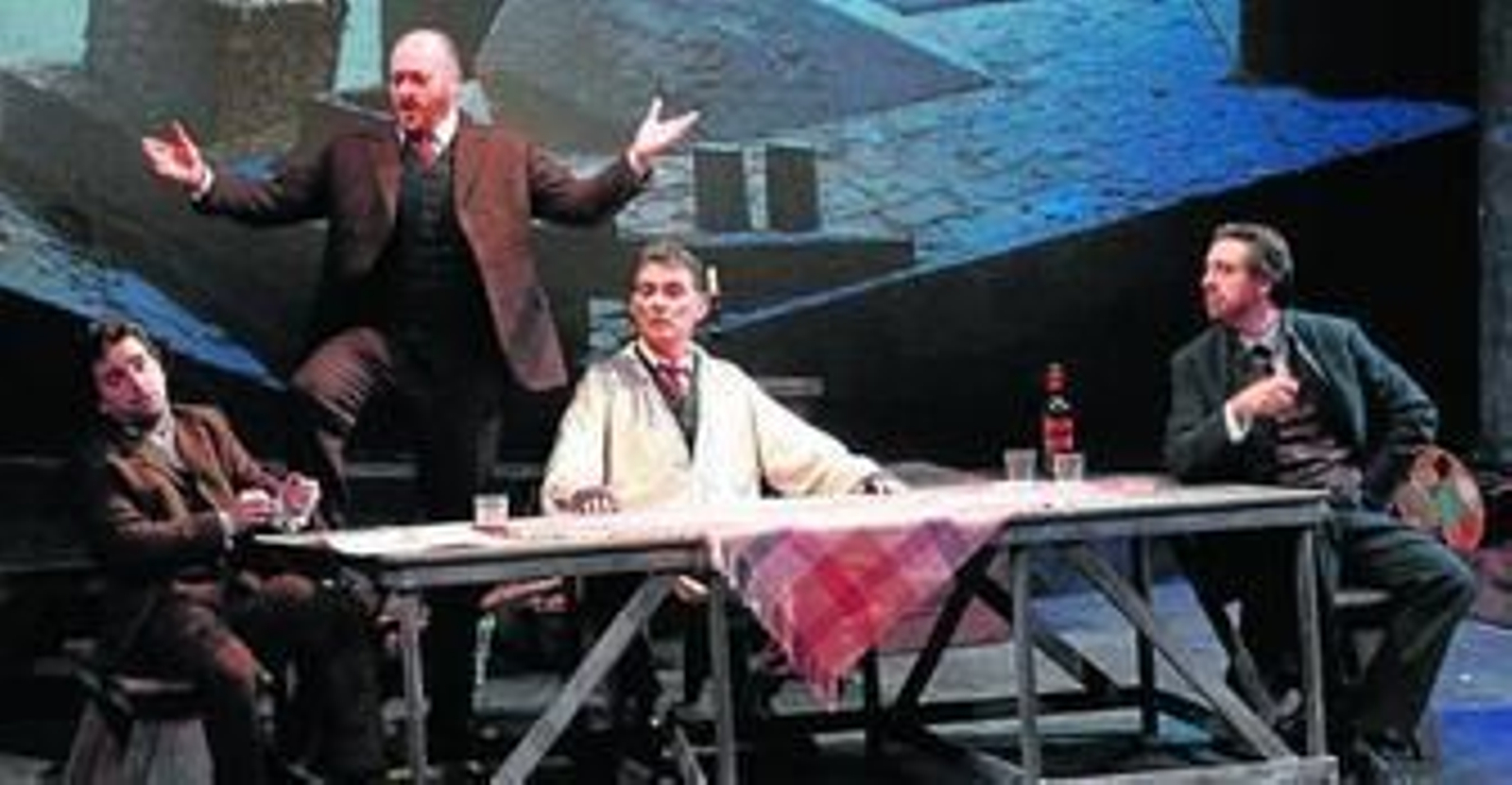 Una escena de la ópera, en el ensayo general realizado el pasado miércoles.