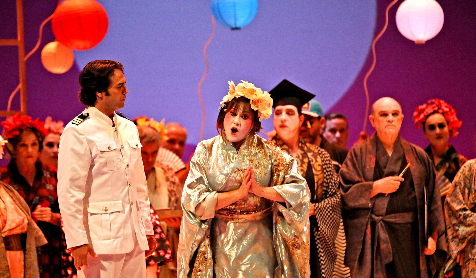 Imágenes de la ópera Madama Butterfly  con la jerezana Maribel Ortega como protagonista