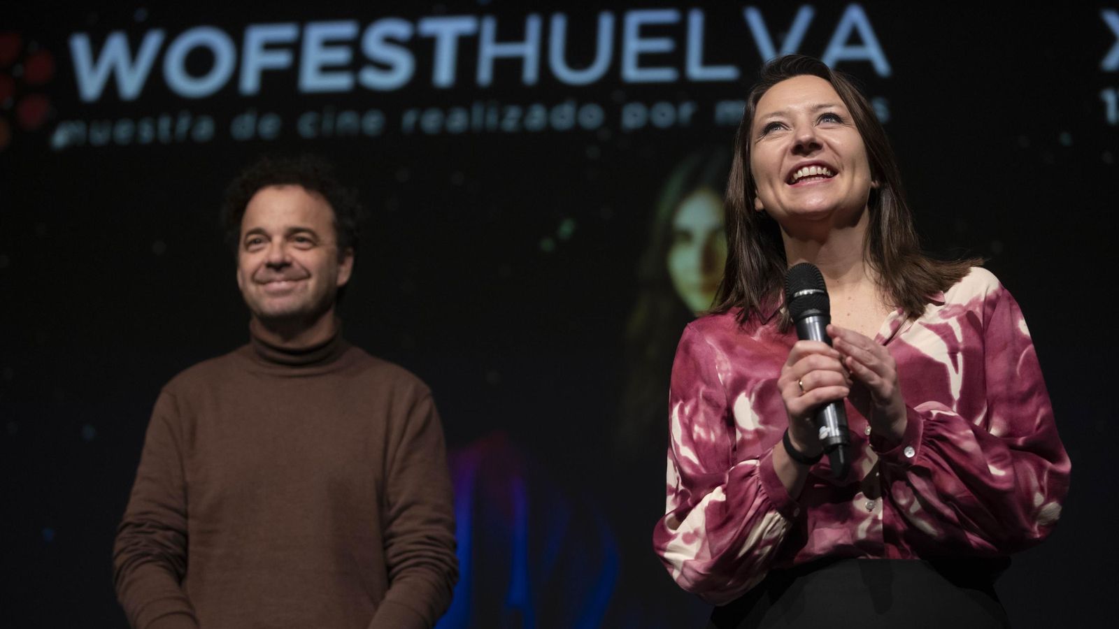 María Luisa Oliveira en la actividad de Wofest en la Universidad de Huelva María Luisa Oliveira en la actividad de Wofest en la Universidad de Huelva