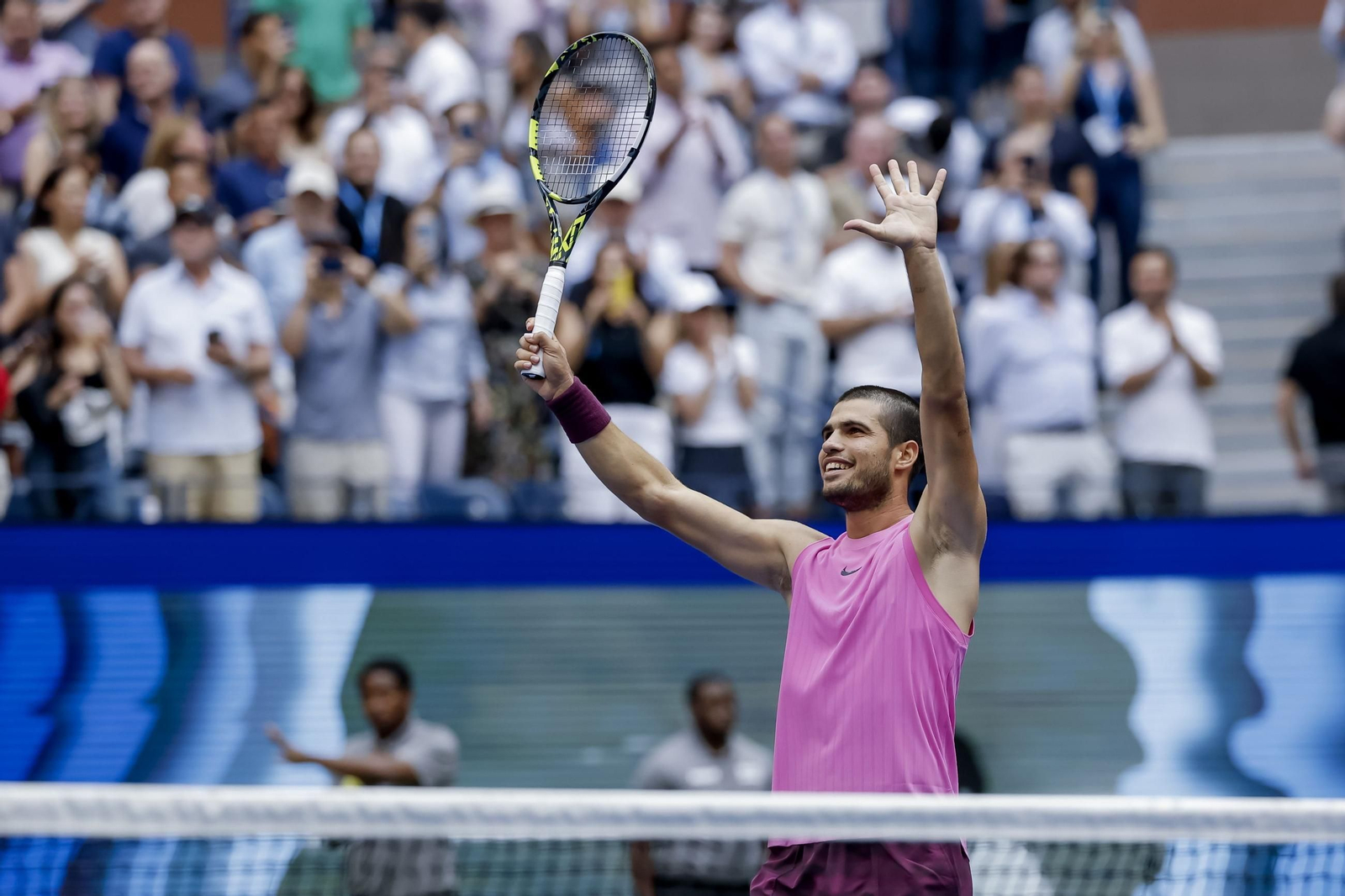 Las fotos del pase a la final de Alcaraz ante Djokovic