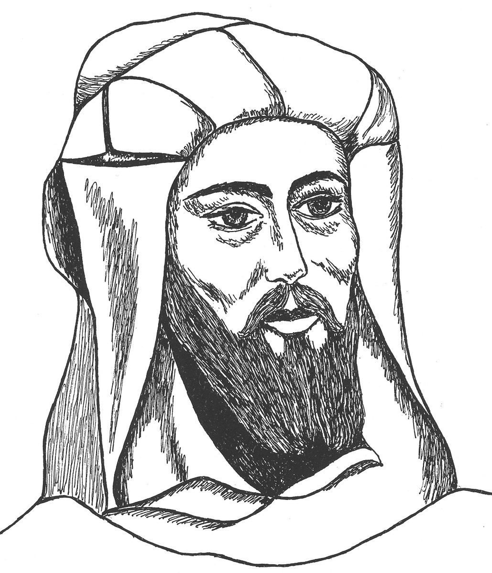 Recreación del rostro de Avenzoar.