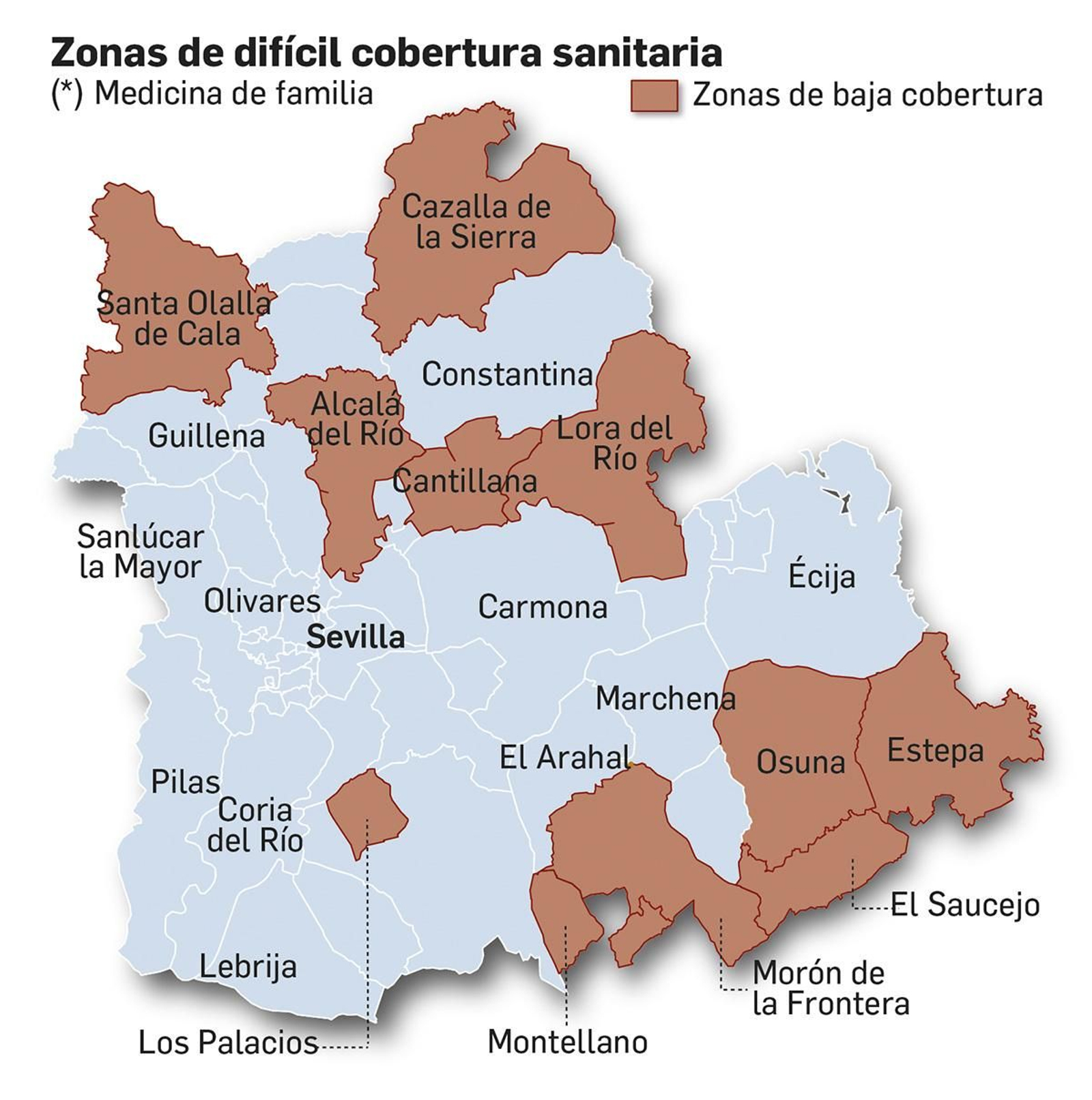 Zonas de difícil cobertura sanitaria