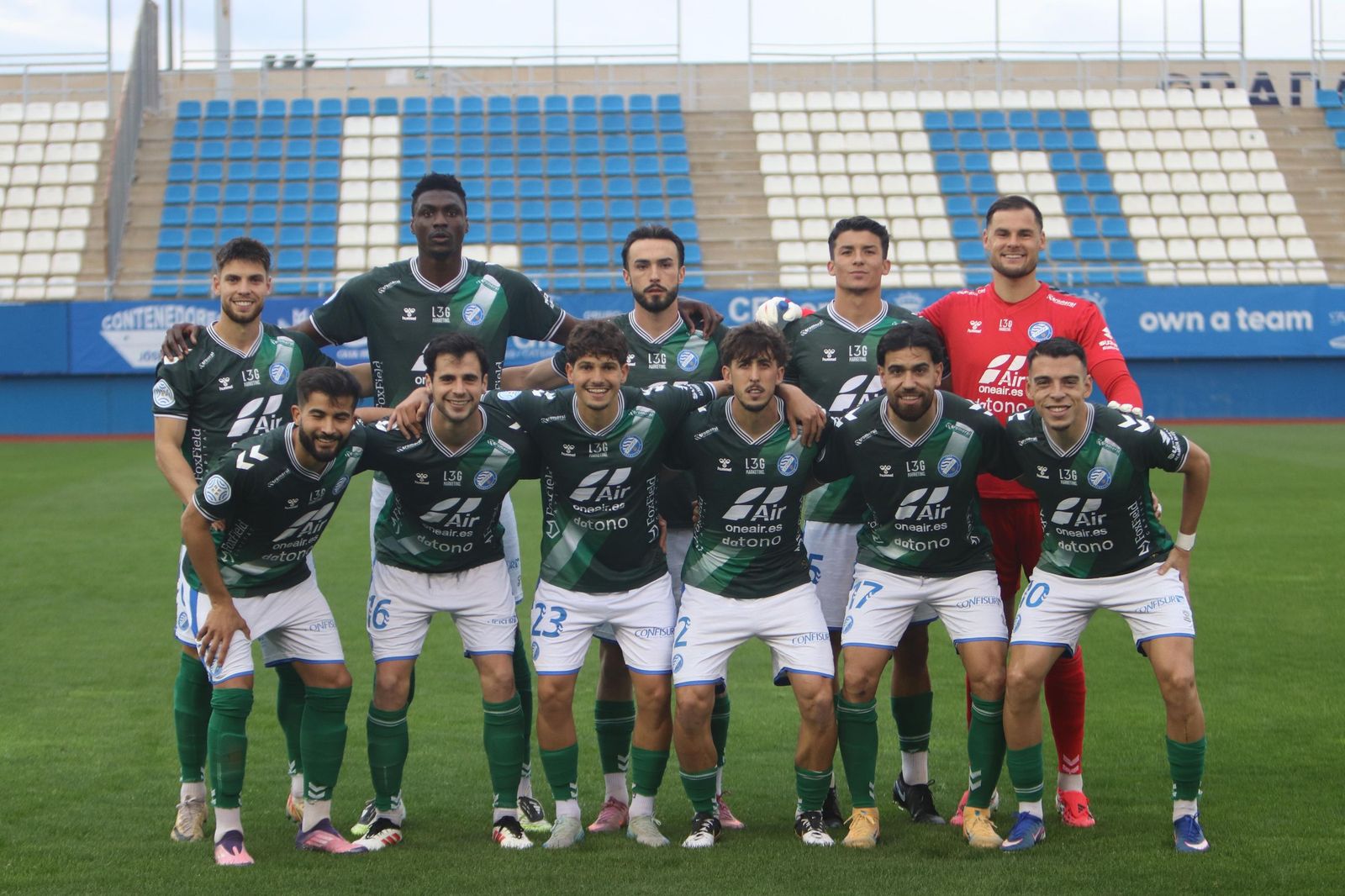 Formación que presentó el Xerez DFC en Lorca.