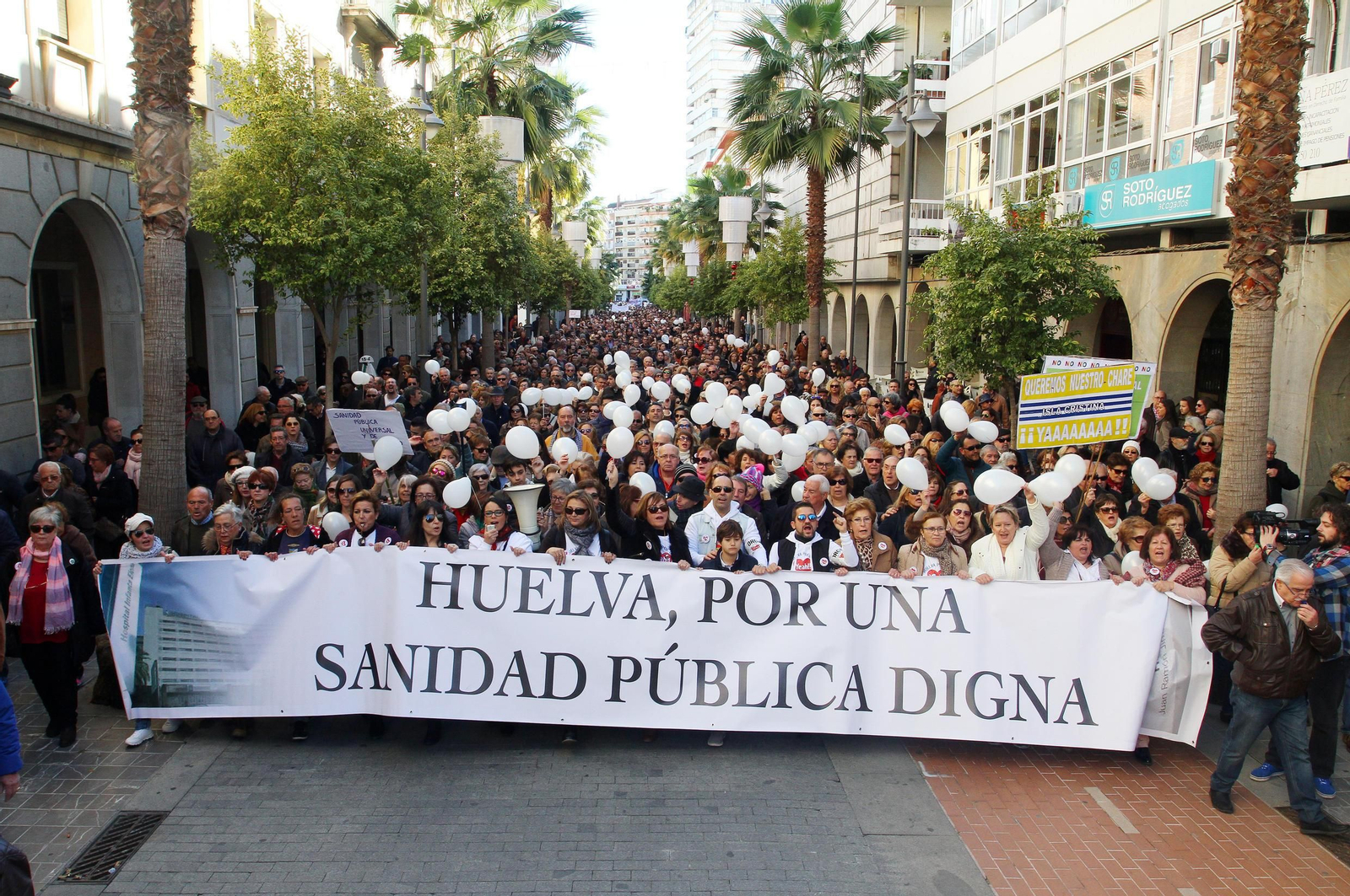 La marea blanca, en Huelva