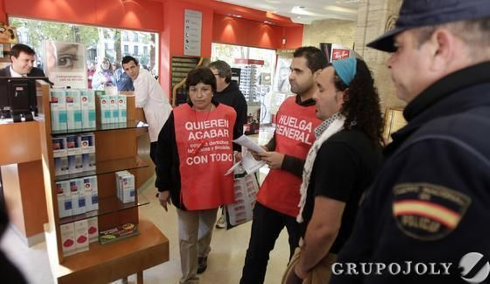 La huelga en el centro. 

Foto: Antonio Pizarro
