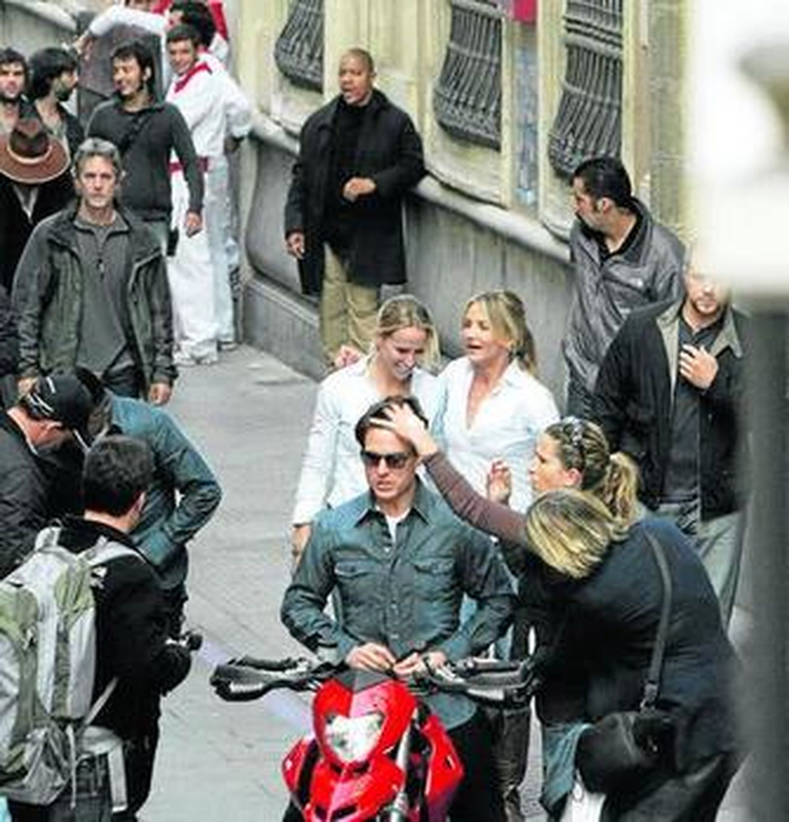 Un momento del rodaje de la cinta en Cádiz, en noviembre.