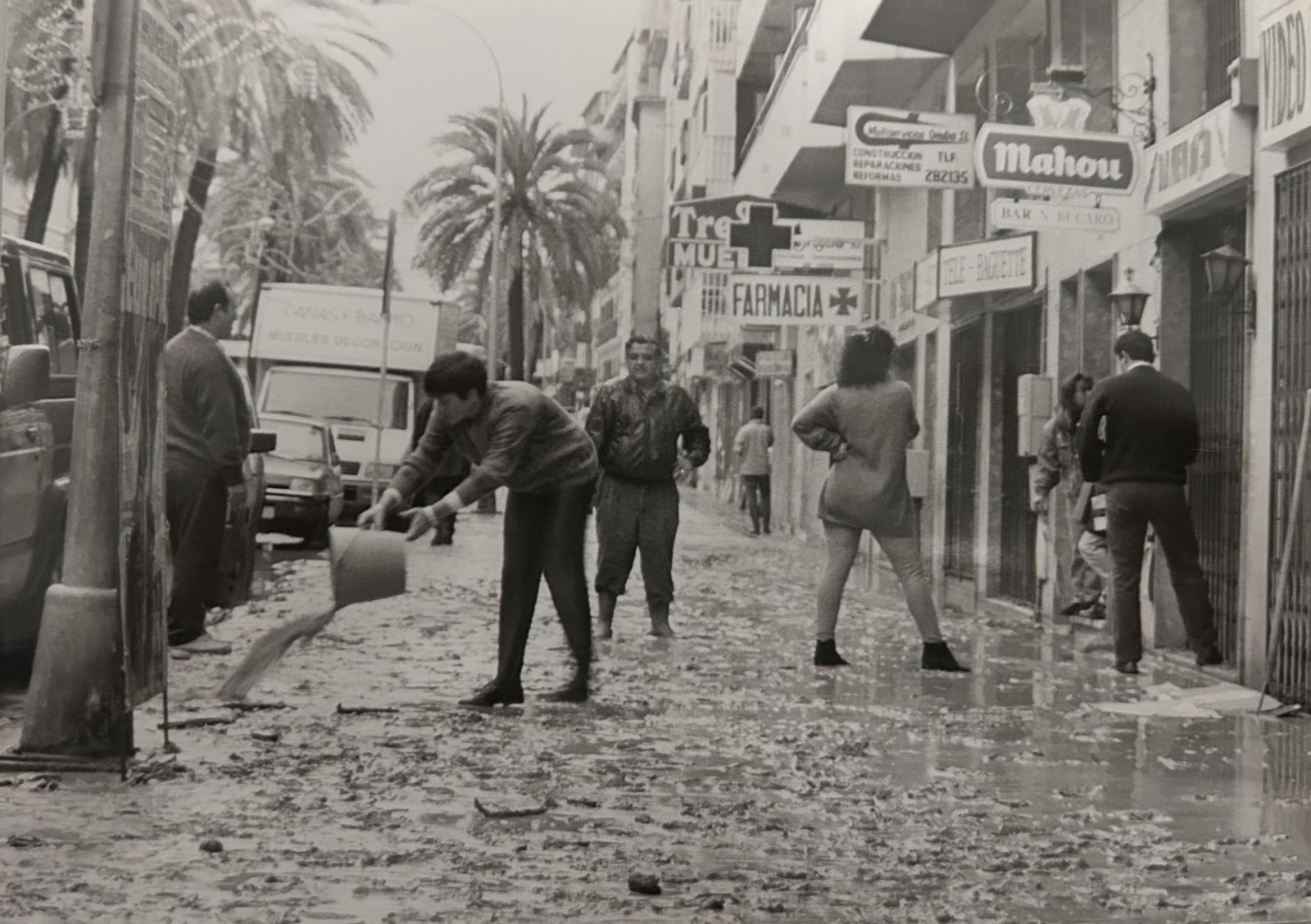 Efectos del temporal e inundaciones de enero de 1996 en Huelva.