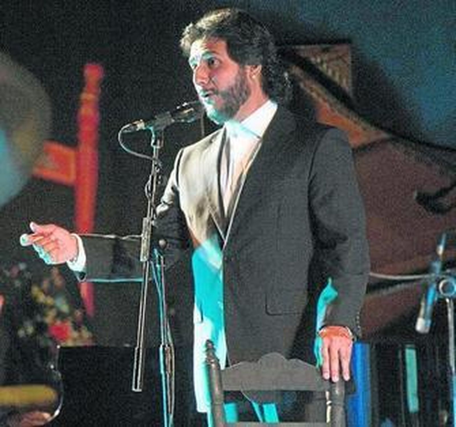 Antonio Reyes, durante un recital en Cádiz en agosto de 2012.