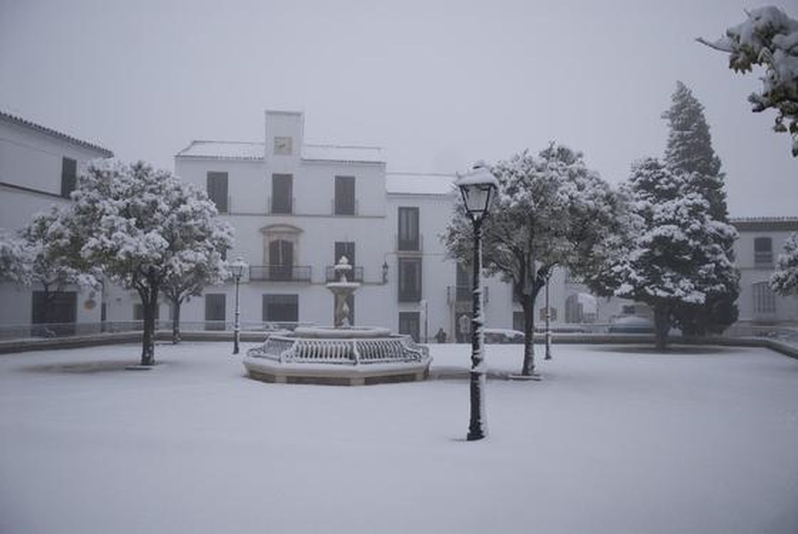 Las imágenes de las nevadas en la provincia de Sevilla
