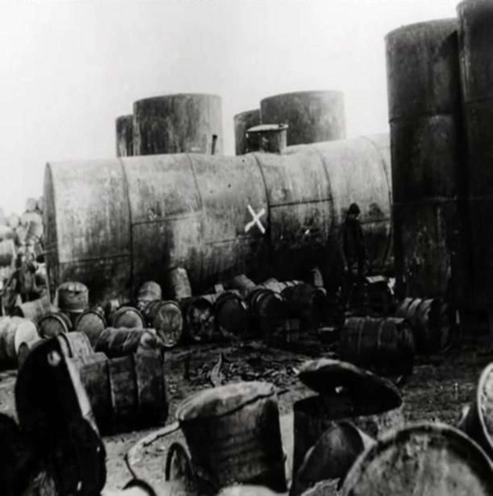 Parte de la infraestructura de almacenaje saboteada.