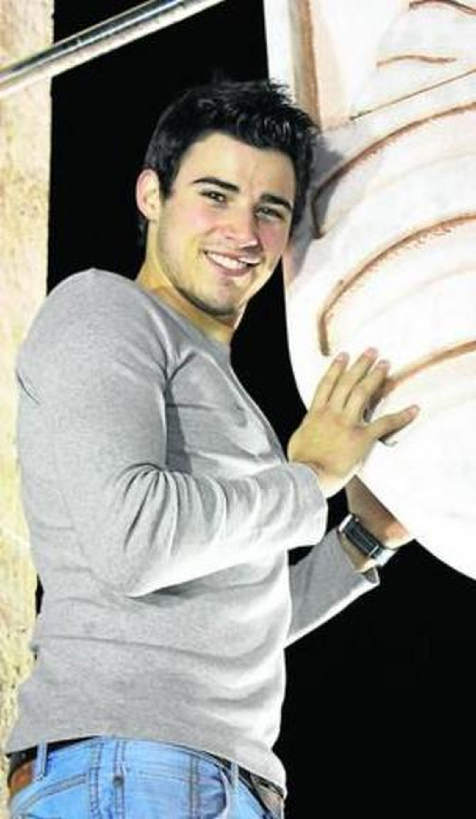 Ángel Capel en su municipio, Albox.